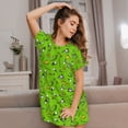 thumbnail image 3 of Vsdgher Chemise de Nuit à Manches Courtes pour Femmes, Motif Club de Golf, Col Rond, Mignonne, Confortable, 3 of 6