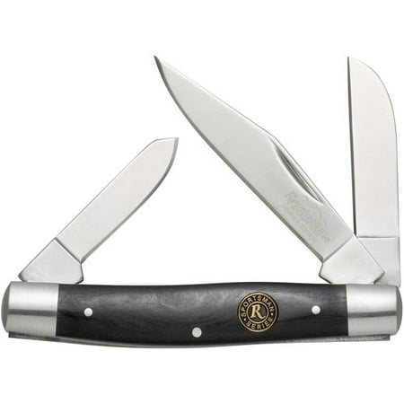 Remington Insignia Edition Black Lam Wood Stockman Folder Knife (Large) Multi-Colored