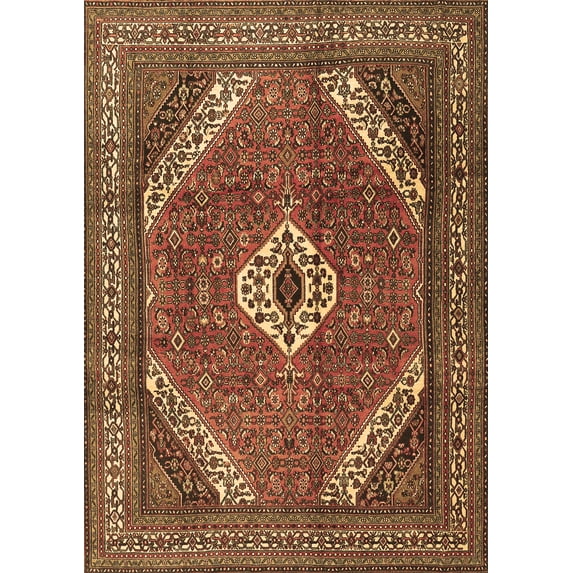 Ahgly Company Indoor Rectangle Persian Brown Traditional Area Rugs, 2' x 3'