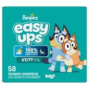 Pampers Easy Ups Potty Training Pants (6T7T), 58 Count