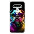 thumbnail image 1 of MUNDAZE LG Stylo 6 Neon Rainbow Glow Bulldog Shockproof Clear Hybrid Protective Phone Case Cover, 1 of 6