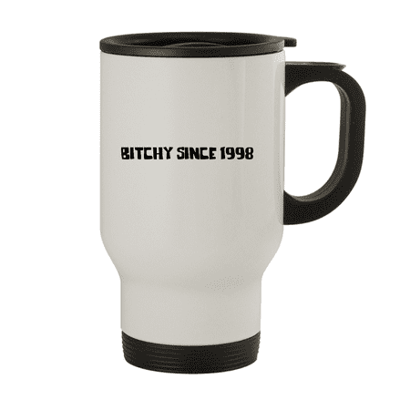 

Bitchy Since 1998 - 14oz Stainless Steel Travel Mug White