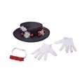 thumbnail image 2 of Disney Mary Poppins Adult Licensed Costume Accessory Kit Hat Tie Gloves, 2 of 2