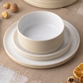 thumbnail image 7 of Noritake ColorTex Stone Ivory Set of 4 Stax Dinner Plates, 7 of 7