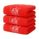 thumbnail image 2 of Juego de toallas de baño de hotel de lujo | Paquete de 3 Algodón | Altamente absorbente, suave, transpirable | Rojo, 29.5x13.4in | Duradero, ecológico, de secado rápido | Toallas Premium Home Wrap, 2 of 6