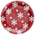 CGT Snowflakes Christmas Paper Plates & Napkins Set Disposable