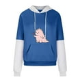 thumbnail image 4 of Qiopertar Liquidation Livraison Gratuite Mode Femme Décontractée Imprimé Col Rond Manches Longues Amples Hauts Courts Blouse Chandails en Molleton Sans Capuche Offres de la Semaine Moins de 5$, 4 of 5