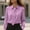 Purple, variant on Jacenvly Tops for Women Clearance Ladies' Color Casual Long-sleeved Shirt with A Lapel and Women Tops and Blouses Clearance