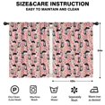 thumbnail image 2 of Blackout Kids Curtains,Pink Border Collie Dog and Flower Floral Childrens Insulated Curtains Set Of 2,Bedroom Essentials,Toddler Room Decor 42x54in(106x137cm), 2 of 4