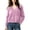 Pink, variant on ABSUYY Womens Fuzzy Cropped Cardigan, V Neck Button Down Knit Jacket, Soft Lightweight Sweater Top,Size L