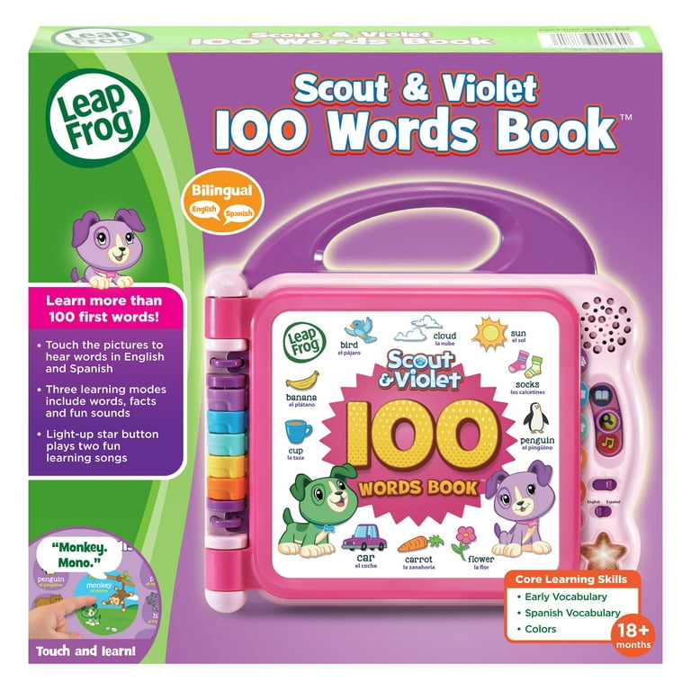 LeapFrog Learning Friends 100 Words Interactive Sounds Book, Pink