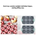 thumbnail image 5 of 6-Hole Silicone Christmas Wreath Mold - Cake Soap DIY Tray, Holiday Shaped Silicone Making Mold for Christmas Decorations Baking Crafts, 11.2*6.9in, C, 5 of 9