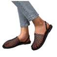 thumbnail image 6 of IUJSOY Mules for Women 2025 Fashion Mesh Slides Casual Summer Slippers Adjustable Slingback Sandals, 6 of 9