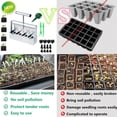 thumbnail image 3 of LC-dolida  Soil Blocker, 4 Grids Handheld Soil Maker with Seedling Hole Tool Set, Heavy Duty Comfortable Handle for Block Seed Starting transplanting Germination, 3 of 9