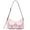 Pink-2, variant on Retro Shoulder Purse for Women Faux Oiled Leather Hobo Bag Y2K Handbag with Buckle Pockets