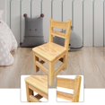 thumbnail image 4 of DOLITY Kids Wooden Chair Backrest Ottoman Ladderback for Playroom Classroom Nursery M, 4 of 8