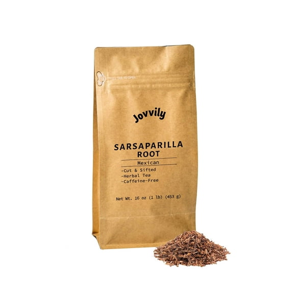 Jovvily Sarsaparilla Root - 1 lb - Cut & Sifted - Herbal Tea - Flavor Modifier