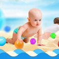 thumbnail image 4 of Multicolored Soft Play Balls for Toddlers - 100 Pcs Thickened Plastic Ocean Balls, Safe Squeezable Baby Toy, 4 of 4