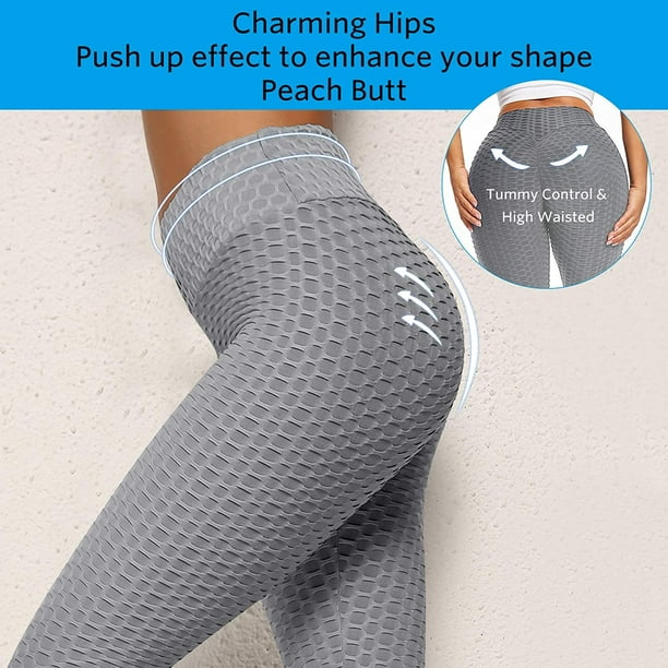 Women Leggings Shorts Bubble Butt Lift Scrunch Textured Leggings Anti  Cellulite Workout Shorts 