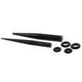 thumbnail image 4 of Unatoiry 36 Pieces Ear Gauges Stretching Kit 14G-00G Expanders Plugs Black 36 Pcs 1Set, 4 of 6