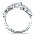 thumbnail image 3 of Moissanite Size-6 Art Deco Oval Vintage Style Cluster Baguette CZ Cocktail Wedding Engagement Ring 925 Sterling Silver Gifts For Her, 3 of 6