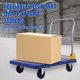 thumbnail image 4 of Qinaqin Collapsible Resistente-Resistente Platform Carro 1320 lbs Capacity 40x24in Thickened PP Deck 5in TPR Ruedas Hand Push Servicio Flatbed Dolly Para Oficina Warehouse Hogar, 4 of 7