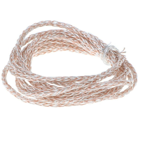 Tachiuwa 2m Braided OCC Headphone Copper Wire DIY Audio Upgrade Cord for Headset