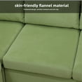 thumbnail image 5 of MAYEERTY 95.5" L-Shaped Sectional Sofa, Flannel Modular Couch Sofa Set without Ottoman, Apple-Green (Right), 5 of 7