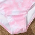 thumbnail image 6 of ASFGIMUJ Girls Swimsuit Size 9-10 Two Piece Bikini Sets Ruffles Pink With Chest Pad No Steel Top Tie Dye Swimming Trunks Bathing Suit, 6 of 6
