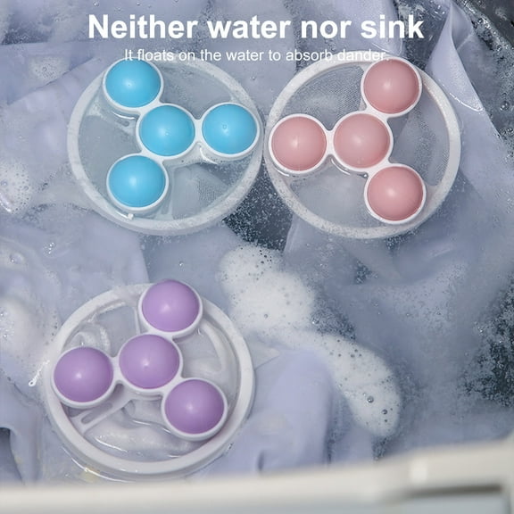 Travelwant 3Packs Hair Filter Cleaning Mesh Bag - Clean Pet Bedding in Washing Machine | Upgraded Floating Lint Hair Catcher