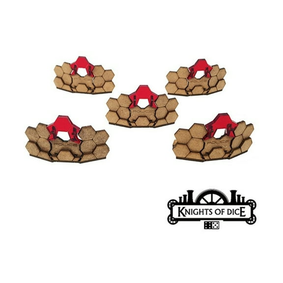 Knights of Dice Police Riot Barriers New