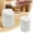 White-C, variant on Desktop Mini Waste Garbage Can with Swing-Lid, Stylish Countertop Bin, Table Waste Paper Basket, Small Can for Office Bathroom Children Bedroom