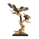thumbnail image 2 of Escultura de resina perfecl Estatua de águila Adorno moderno con 2 águilas, 2 of 8
