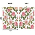 thumbnail image 3 of Wobogo Light Pink Rose Acrylic A4 Clipboards Gold Clip Stardard Size 9×12.5in Office Decorative for Students Workers, 3 of 10