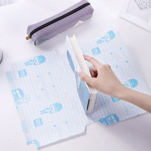 PHANY 30pcs Corner Design Self-Adhesive Book Wrap Book Cover Book Cover 32K/16K/A4