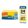 thumbnail image 1 of Glad Blue Recycling Bags - Large 90 Litres - ForceFlex,, 1 of 5