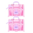 thumbnail image 1 of SHISUYAN Makeup Box Pink Plastic For Girls Home Office 2Pcs 3.9x3.9in, 1 of 8