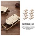 thumbnail image 5 of ifundom 8-Piece Unfinished Wooden Sleigh Ornaments for Holiday Decorations and Craft Supplies, 5 of 6
