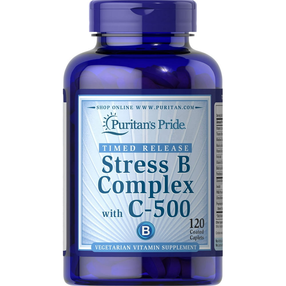 Puritan's Pride Stress Vitamin with Vitamin C500 Timed