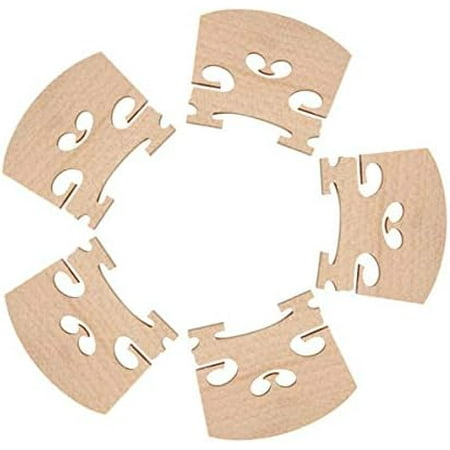 5 Pack Fine Grade Maple 4/4 Full Size Violin Bridge Violin Parts