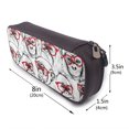 thumbnail image 3 of Lsque Monkey Printed Big Capacity PU Leather Pencil Case Large Pencil Pouch Stationery Pen Bag Pencil Holder for Teen, 3 of 6