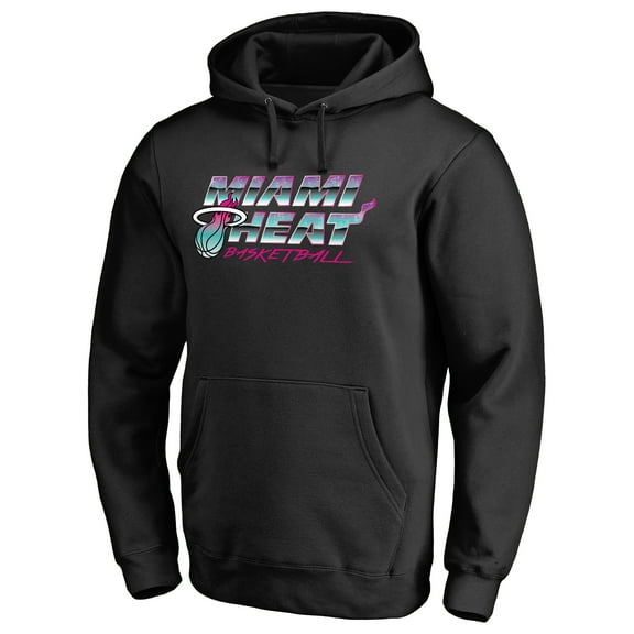 Men's Black Miami Heat Miami Nights Hometown Collection Pullover Hoodie