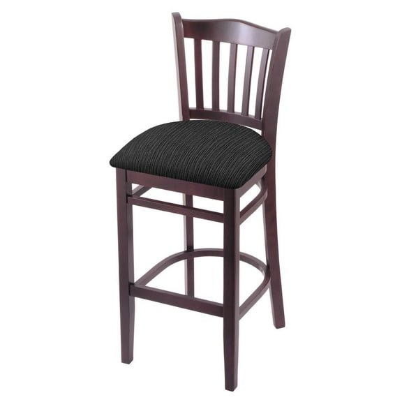 3120 30" Bar Stool with Dark Cherry Finish and Graph Coal Seat