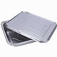 thumbnail image 3 of Bewildely 12 Uds contenedor de comida de papel de aluminio desechable bandeja de caja de embalaje rectangular resistente a altas temperaturas Utensilios de cocina M poco profundo/sin tapa, 3 of 6