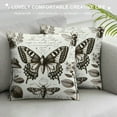 thumbnail image 3 of GOSMITH  Throw Pillow Covers Vintage Butterfly with Flower Decorative Throw Pillow Case Cushion Cover Home Sofa Decor Pillowcase, 3 of 5