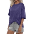 thumbnail image 2 of Sundazz Oversized T Shirts for Women Cotton Vintage Acid Wash Tees Baggy Shirts Trendy Casual Tops, 2 of 9