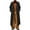 Black, variant on Men's Fashionable Loose-fitting Cardigan Trench Coat for Autumn and Winter Brown M
