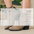 thumbnail image 3 of OKBOP Women's Tan Lace-Up Boots Round Toe Block Heel Memory Foam Khaki Stylish Women's Boots Sizes 36, 3 of 5