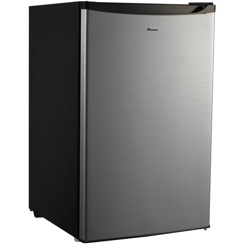 Amana 4 3 Cu Ft Compact Single Door Refrigerator Stainless Steel Look Walmart Com Walmart Com