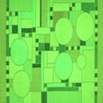 thumbnail image 1 of Ahgly Company Indoor Square Abstract Green Modern Area Rugs, 5' Square, 1 of 4